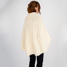 Load image into Gallery viewer, Cowl Neck Zipper Poncho
