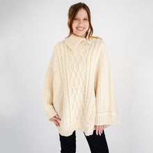 Load image into Gallery viewer, Cowl Neck Zipper Poncho