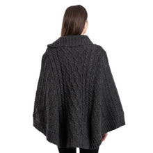 Load image into Gallery viewer, Cowl Neck Zipper Poncho