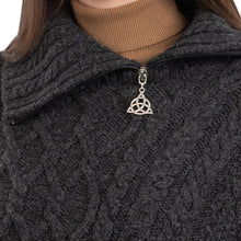 Load image into Gallery viewer, Cowl Neck Zipper Poncho