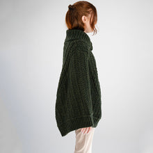 Load image into Gallery viewer, Cowl Neck Zipper Poncho
