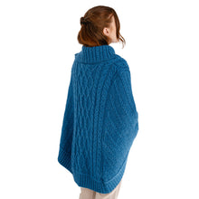 Load image into Gallery viewer, Cowl Neck Zipper Poncho