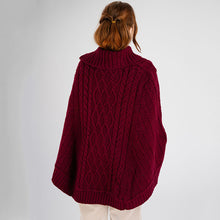 Load image into Gallery viewer, Cowl Neck Zipper Poncho