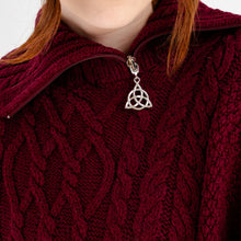 Load image into Gallery viewer, Cowl Neck Zipper Poncho