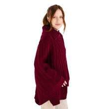 Load image into Gallery viewer, Cowl Neck Zipper Poncho