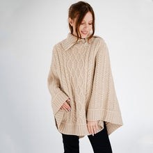 Load image into Gallery viewer, Cowl Neck Zipper Poncho