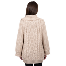 Load image into Gallery viewer, Cowl Neck Zipper Poncho