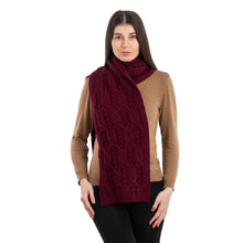 Load image into Gallery viewer, Aran Leaf Scarf
