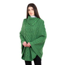 Load image into Gallery viewer, Cowl Neck Button Poncho