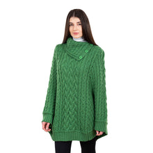 Load image into Gallery viewer, Cowl Neck Button Poncho