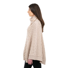 Load image into Gallery viewer, Cowl Neck Button Poncho