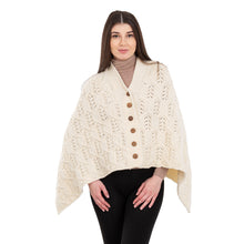Load image into Gallery viewer, Merino Wool Ladie's Poncho with buttons