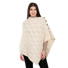 Load image into Gallery viewer, Merino Wool Ladie's Poncho with buttons