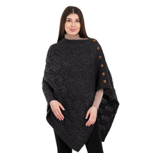 Load image into Gallery viewer, Merino Wool Ladie's Poncho with buttons