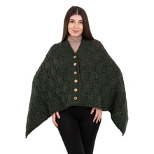 Load image into Gallery viewer, Merino Wool Ladie's Poncho with buttons