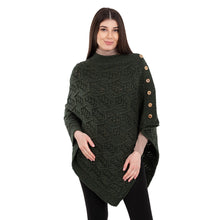 Load image into Gallery viewer, Merino Wool Ladie's Poncho with buttons