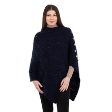 Load image into Gallery viewer, Merino Wool Ladie's Poncho with buttons