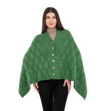 Load image into Gallery viewer, Merino Wool Ladie's Poncho with buttons