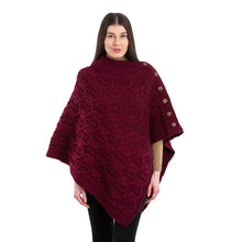 Load image into Gallery viewer, Merino Wool Ladie's Poncho with buttons