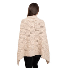 Load image into Gallery viewer, Merino Wool Ladie's Poncho with buttons