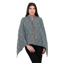 Load image into Gallery viewer, Merino Wool Ladie's Poncho with buttons
