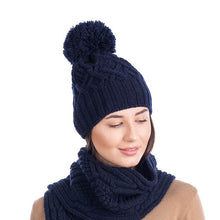 Load image into Gallery viewer, Aran Wool Bobble Hat