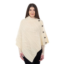 Load image into Gallery viewer, Cable Knit Cowl Neck Poncho