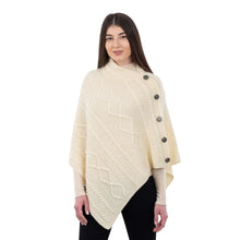 Load image into Gallery viewer, Cable Knit Cowl Neck Poncho