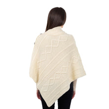 Load image into Gallery viewer, Cable Knit Cowl Neck Poncho