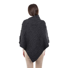 Load image into Gallery viewer, Cable Knit Cowl Neck Poncho