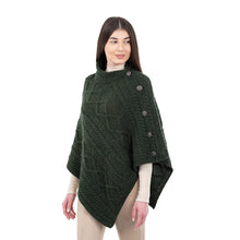 Load image into Gallery viewer, Cable Knit Cowl Neck Poncho
