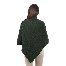 Load image into Gallery viewer, Cable Knit Cowl Neck Poncho