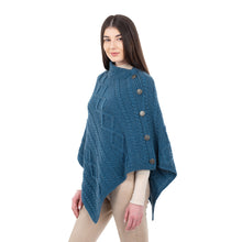 Load image into Gallery viewer, Cable Knit Cowl Neck Poncho