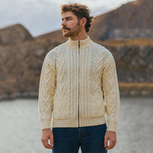 Load image into Gallery viewer, Mens Zipper Cardigan