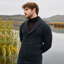 Load image into Gallery viewer, Double Breasted Shawl Cardigan