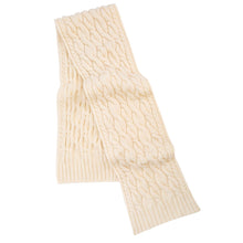 Load image into Gallery viewer, Wool Cable Knit Scarf