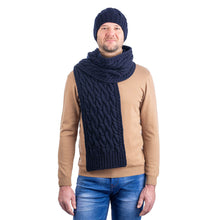 Load image into Gallery viewer, Wool Cable Knit Scarf