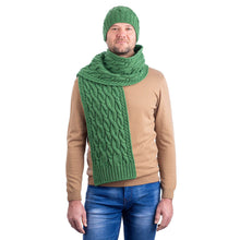 Load image into Gallery viewer, Wool Cable Knit Scarf