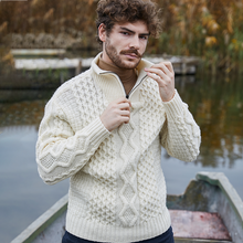 Load image into Gallery viewer, Men's Wool Half Zip Sweater