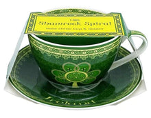 Load image into Gallery viewer, New Bone China Shamrock Cup &amp; Saucer Set