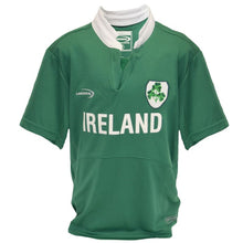 Load image into Gallery viewer, Lansdowne Green Ireland Shamrock Performance Short Sleeve Kids Rugby Shirt