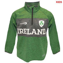 Load image into Gallery viewer, Kids Green Grindle Ireland 1/4 Zip Performance Top