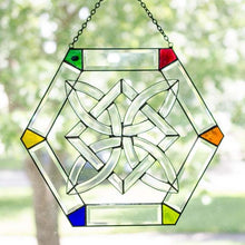 Load image into Gallery viewer, Celtic Hexagon Suncatcher