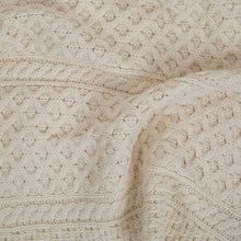 Load image into Gallery viewer, Irish Merino Wool Aran Baby Blanket