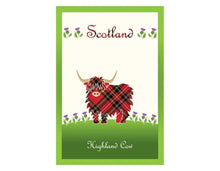 Load image into Gallery viewer, Scottish Highland Cow Tea Towel
