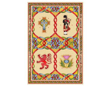 Load image into Gallery viewer, Scottish National Emblems Tea Towel