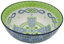 Load image into Gallery viewer, Set of 2 Celtic Cross &amp; Trellis Shamrock Bowls