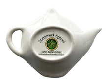 Load image into Gallery viewer, Shamrock Spiral Ceramic Teabag Holder