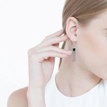Load image into Gallery viewer, Soothing Flower Designed Gem Earrings