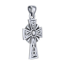 Load image into Gallery viewer, Sterling Silver Irish Trinity Cross Pendant